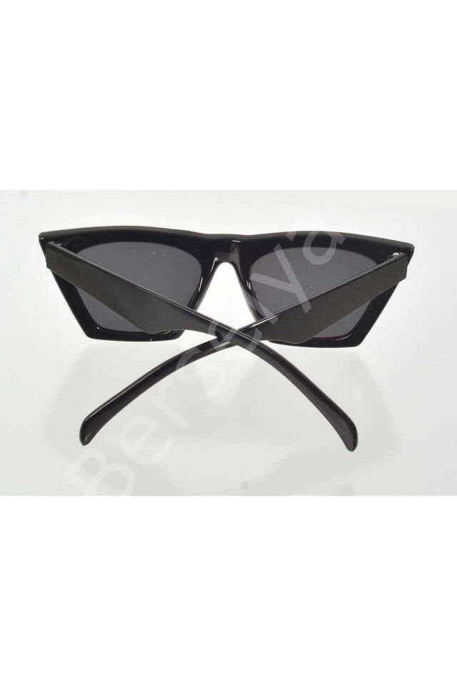 Siyah Çerçeve Cat Eye Kadın Güneş Gözlüğü - Moda Gözlük