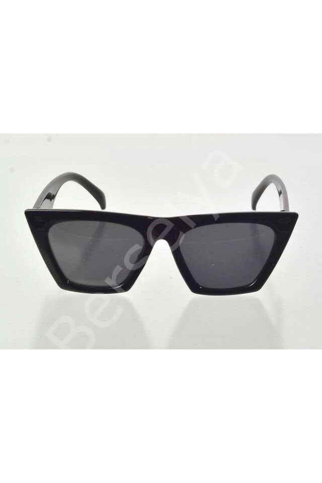 Siyah Çerçeve Cat Eye Kadın Güneş Gözlüğü - Moda Gözlük