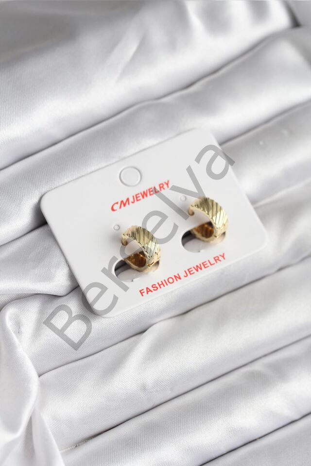 14K Gold Renk Kaplama CM Kadın Küpe