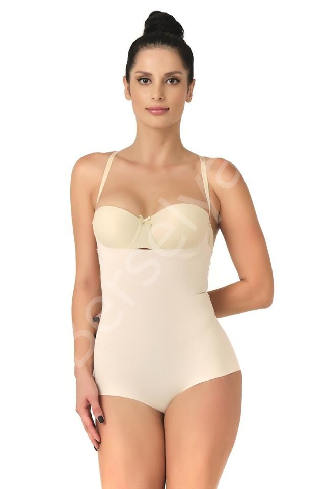 Ten Emay 2723 Lazer Kesim Göğsü Açık Slip Korse
