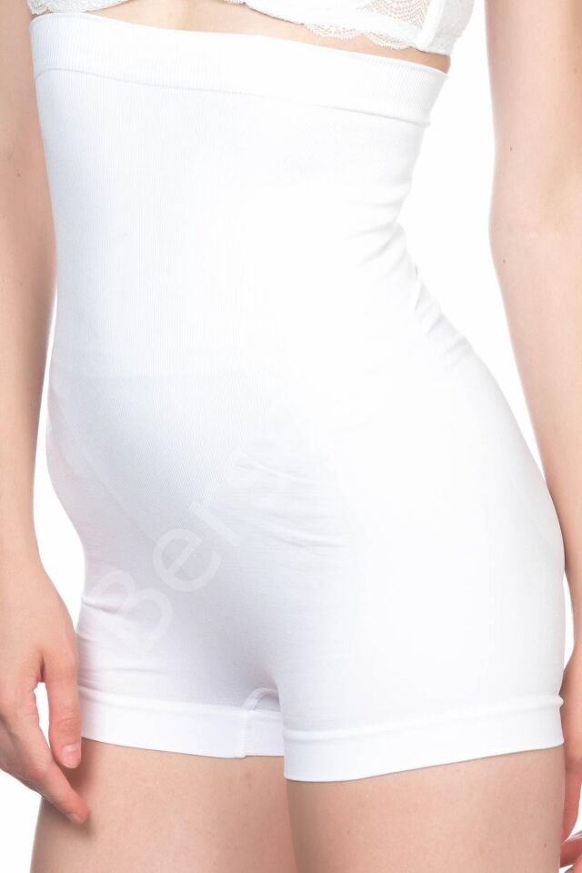 Beyaz Mı Emay 2047 Yüksek Bel Boxer Korse