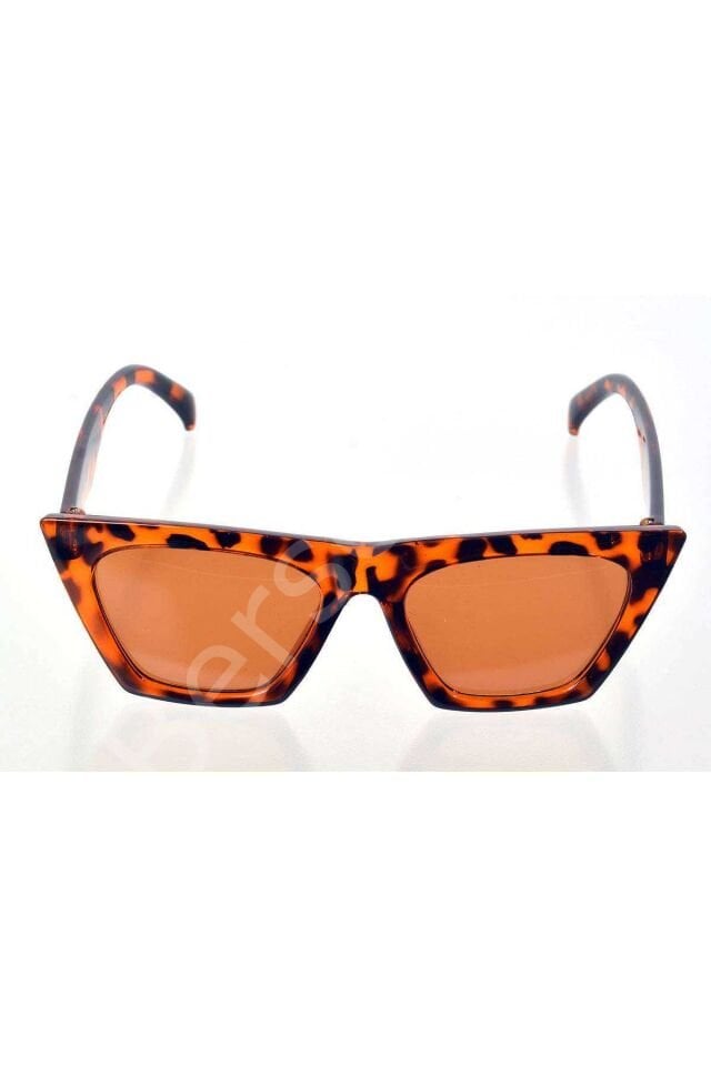 Leopar Çerçeve Cat Eye Kadın Güneş Gözlüğü - Moda Gözlük