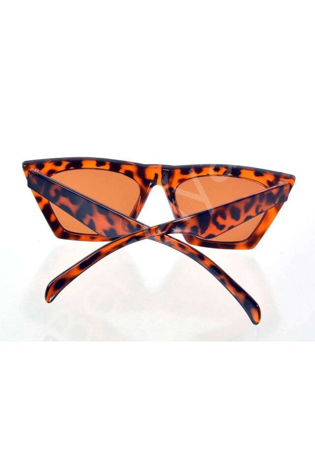 Leopar Çerçeve Cat Eye Kadın Güneş Gözlüğü - Moda Gözlük