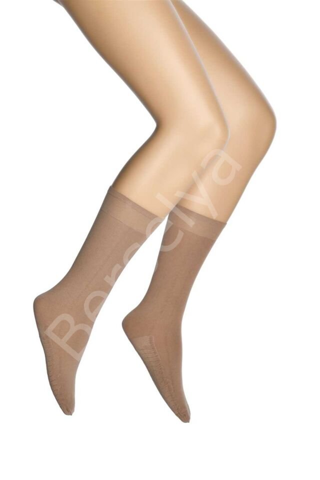 6 Adet Masaj Kadın Çorap Bronz 38 36-40