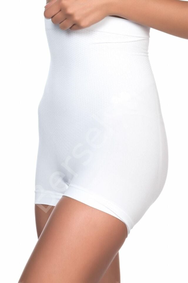 Beyaz Mı Emay 2055 Yüksek Bel Masajlı Boxer Korse