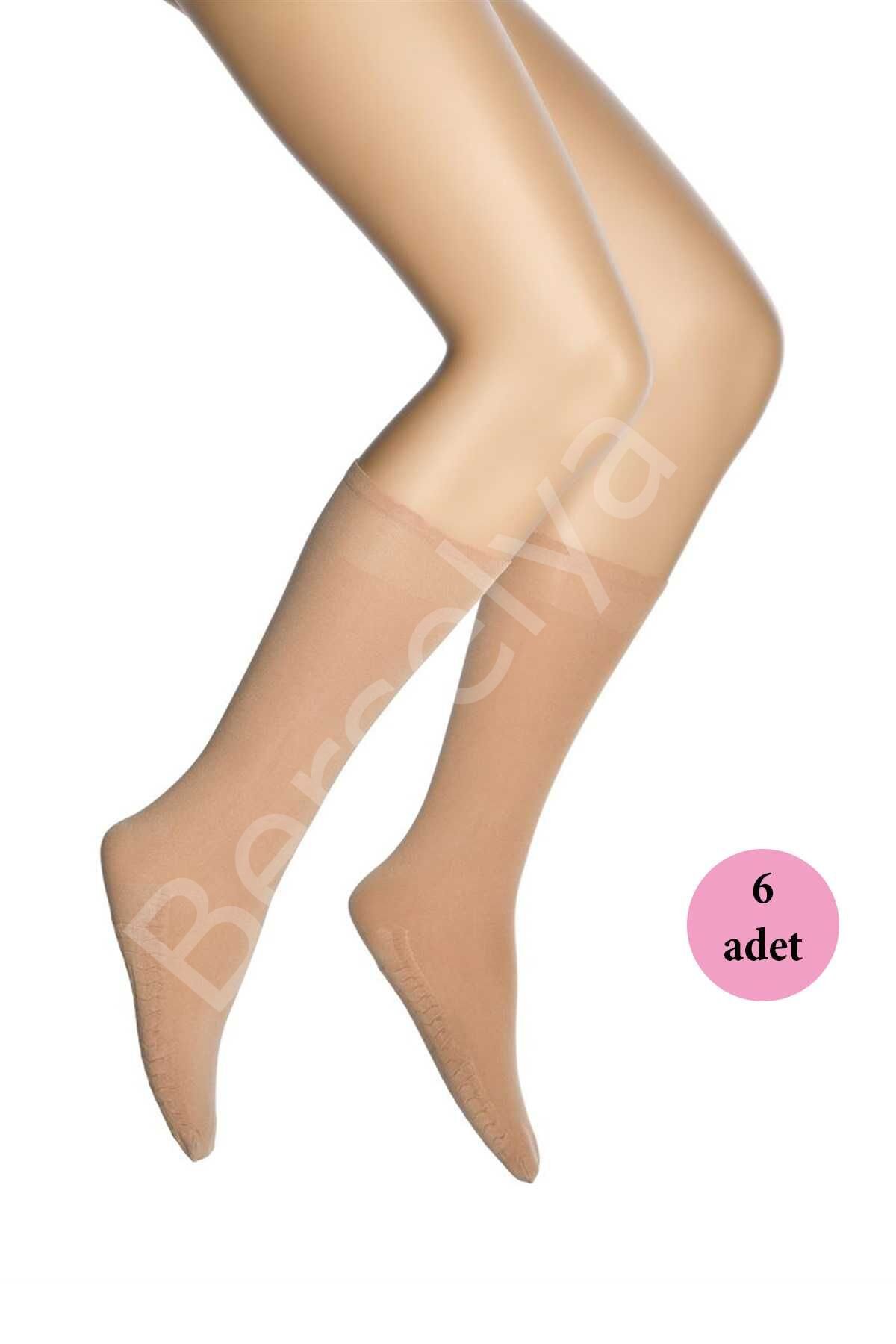 6 Adet Masaj Kadın Çorap Ten 57 36-40