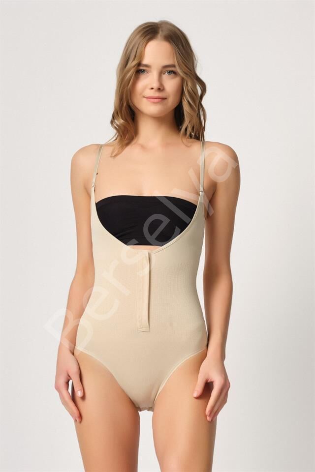 Ten Emay 2043 Göğsü Açık Agraflı Body Korse