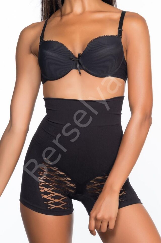 Siyah Mı Emay 2064 Popo Açık Fantezi Boxer Korse