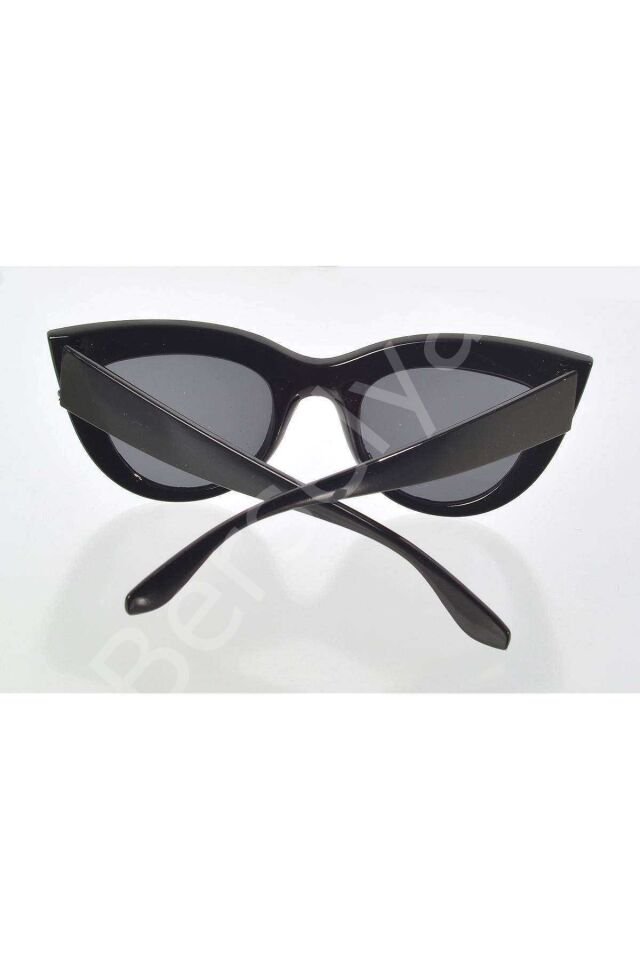 Siyah Çerçeve Cat Eye Kadın Güneş Gözlüğü - Moda Gözlük