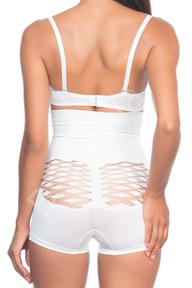 Beyaz Mı Emay 2064 Popo Açık Fantezi Boxer Korse