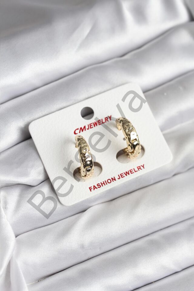 14K Gold Renk Kaplama CM Kadın Küpe
