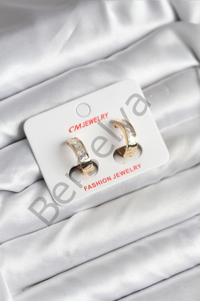 14K Gold Renk Kaplama CM Kadın Küpe