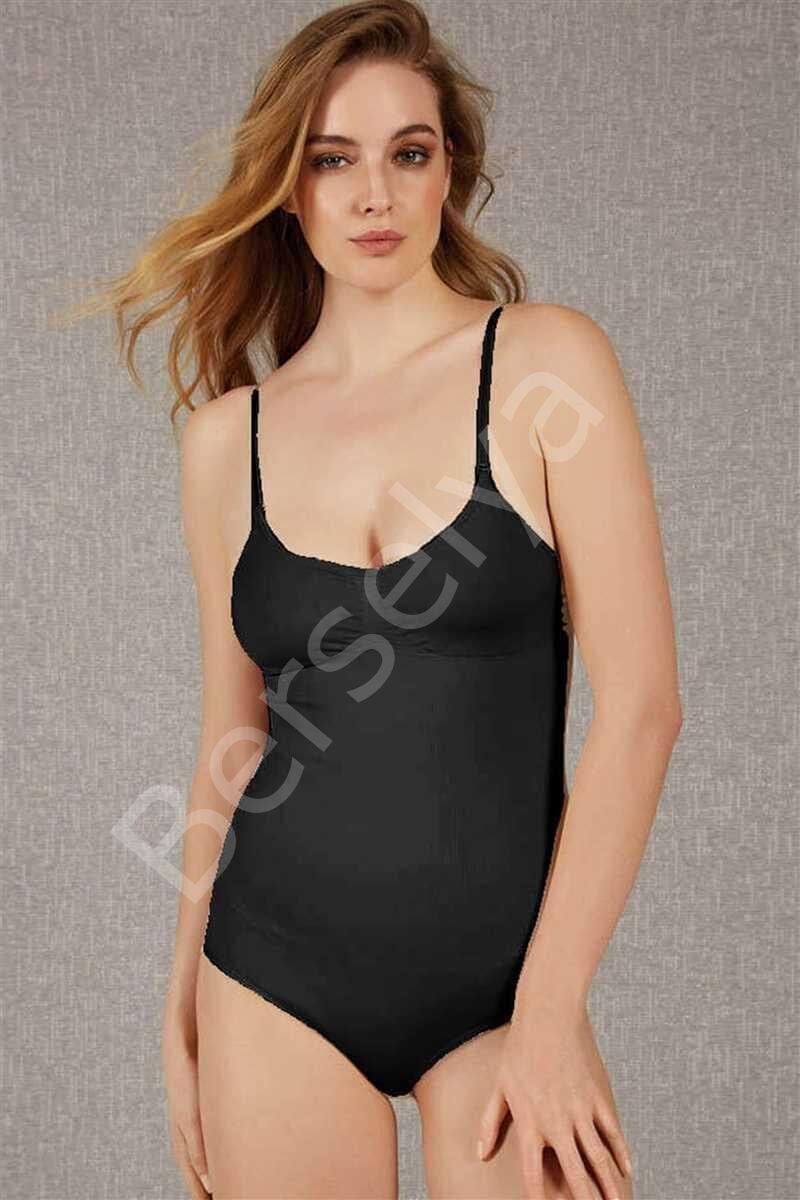 Toparlayıcı Vücut İnceltici Dikişsiz Altı Kancalı Badi Korse