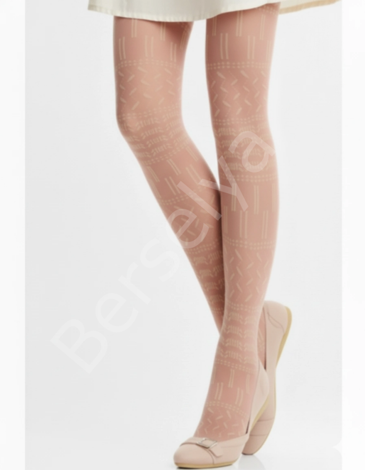 Daymod Daisy File Desenli Kadın Külotlu Çorap