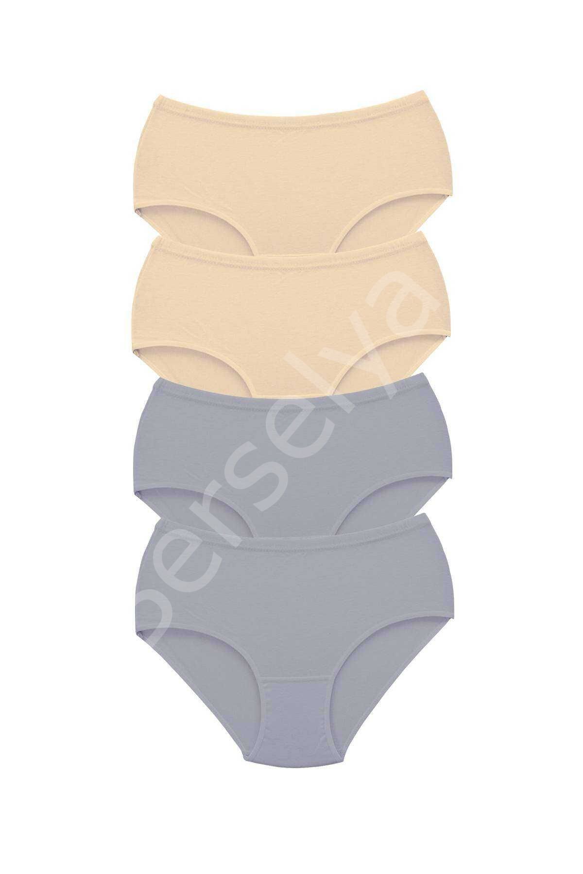 4 Adet Tutku Kadın Yüksek Bel Bato Kalın Lastik Külot S8