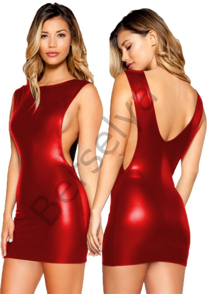 Dekolteli Mini Elbise