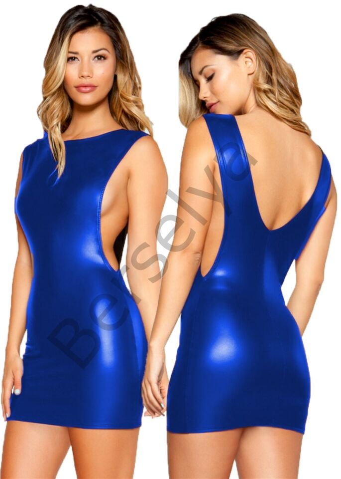 Dekolteli Mini Elbise