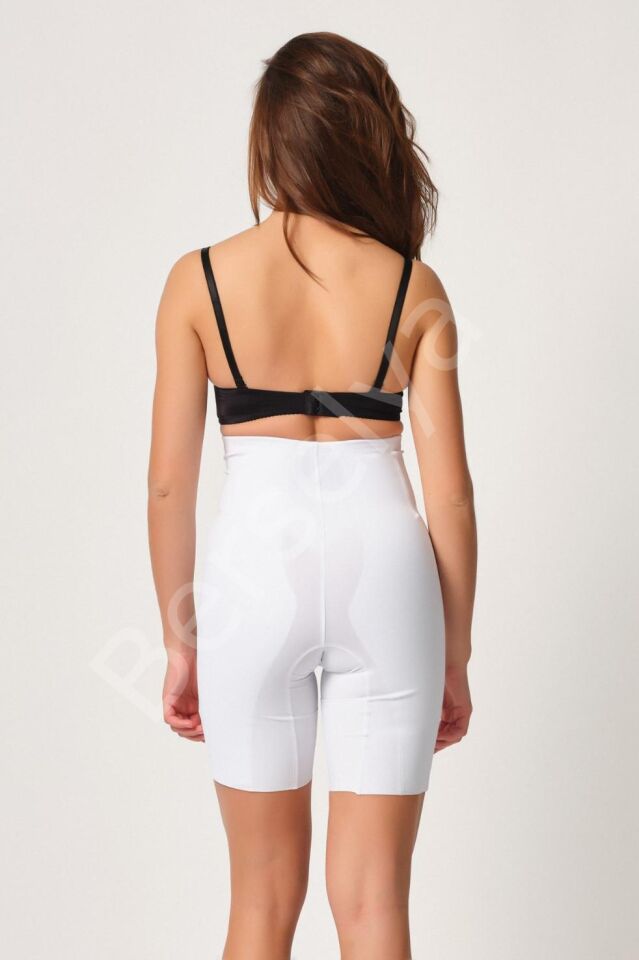 Beyaz Mı Emay 2814 Double Yüksek Bel Boxer Lazer Korse