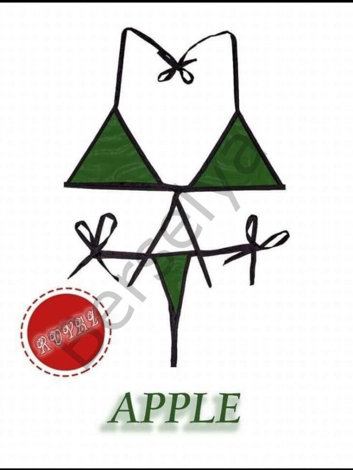 Fantezi Yenilebilir Elma Aromalı İç Çamaşırı Takımı