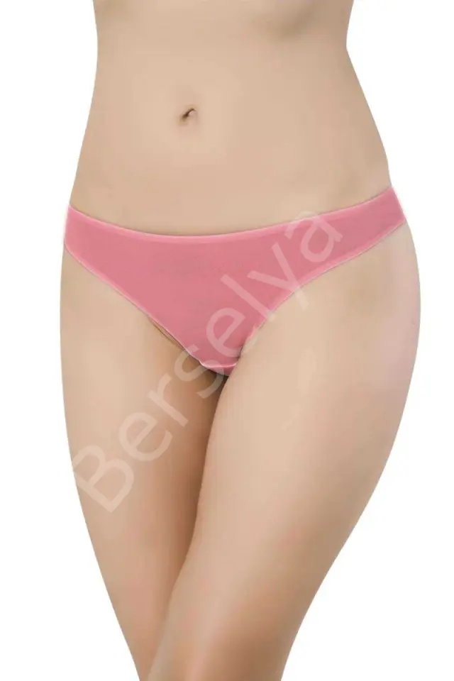 3 Adet Süper Eko Set Likralı Kadın Slip Külot Ten Pudra Fuşya