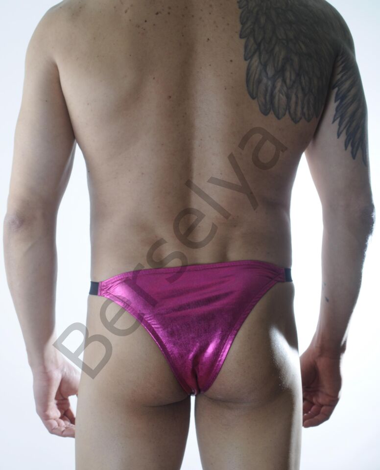 Erkek Fuşya Lame Brazillian Slip İç Giyim