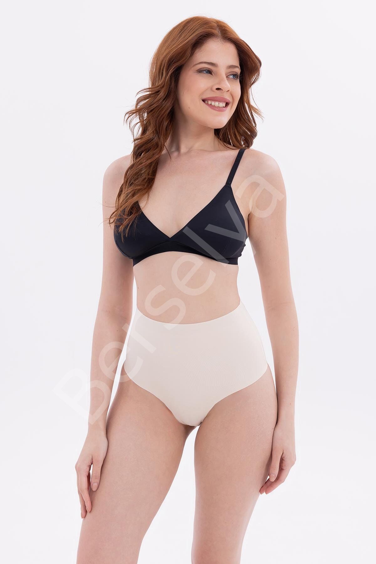 Ten Mı  2704 Lazer Kesim Yüksek Bel Hayalet Külot