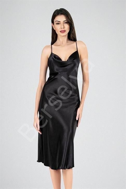 Uzun Gecelik Degaje Siyah