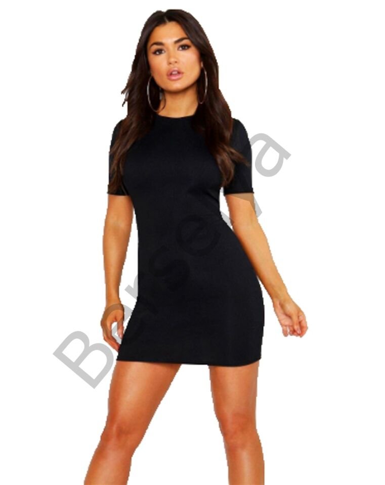 Kısa Kollu Mini Elbise