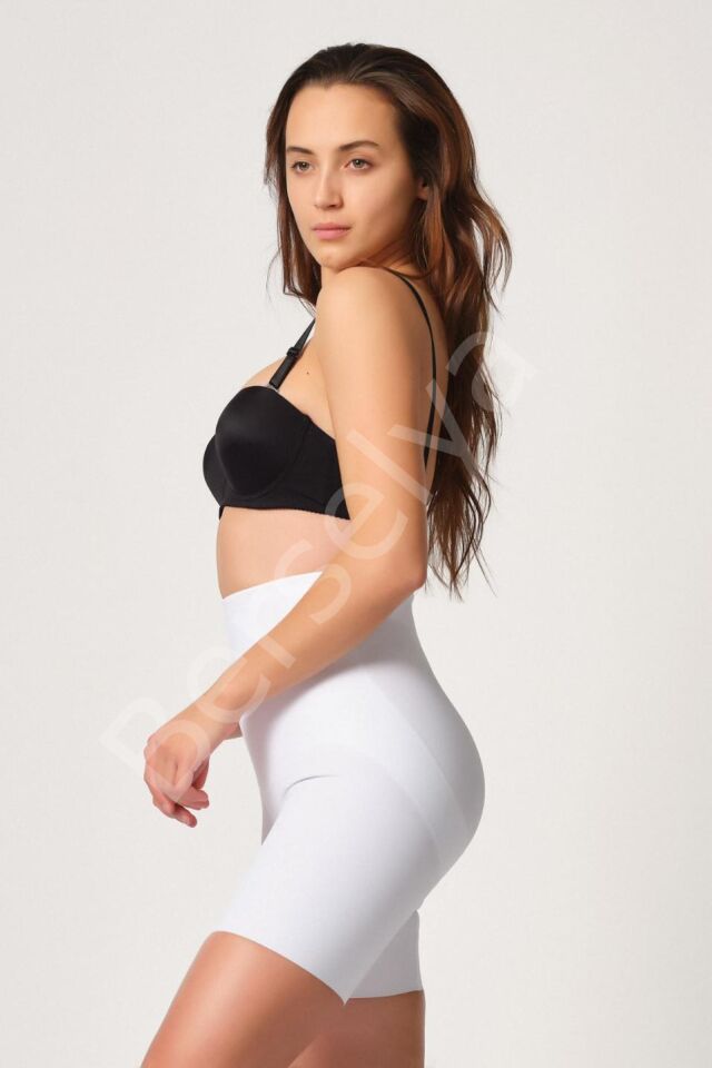 Beyaz Mı Emay 2816 Yüksek Bel Boxer Lazer Korse