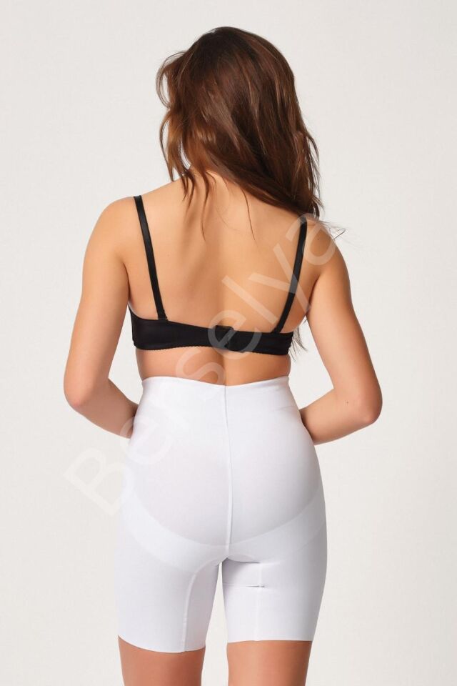 Beyaz Mı Emay 2816 Yüksek Bel Boxer Lazer Korse