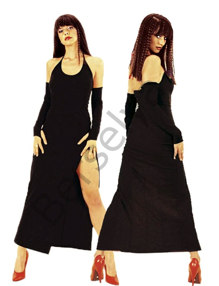 B101199 Derin Yırbrfaçlı Eldivenli Elbise