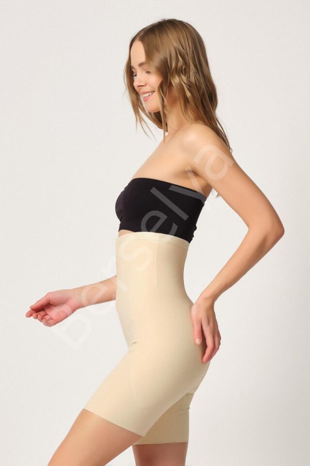 Ten Mı Emay 2832 Yüksek Bel Balen Destekli Agraflı Lazer Korse