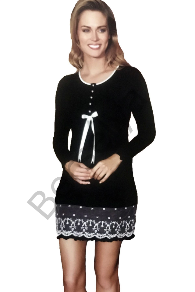 Şahinler Kadın Zakkum Dantelli Gecelik 21809