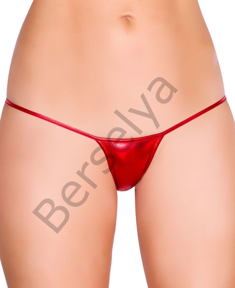 Kırmızı Deri Görünümlü Tanga Brf1112