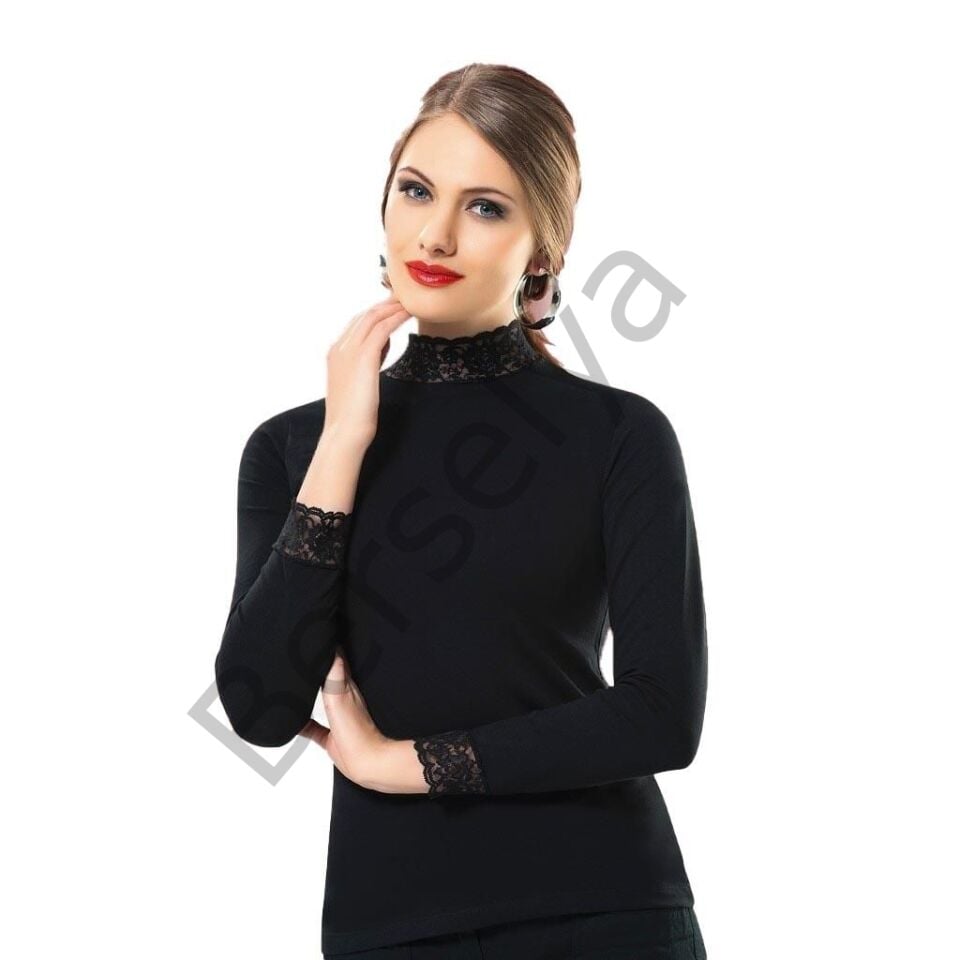 Dantelli Uzun Kol T-shirt 2936