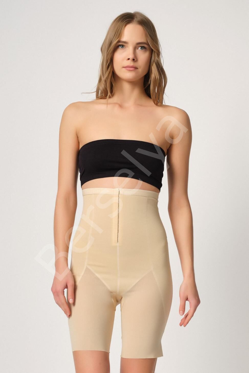 Ten Mı Emay 2928 Ön Agraflı Tül Paçalı Lazer Korse