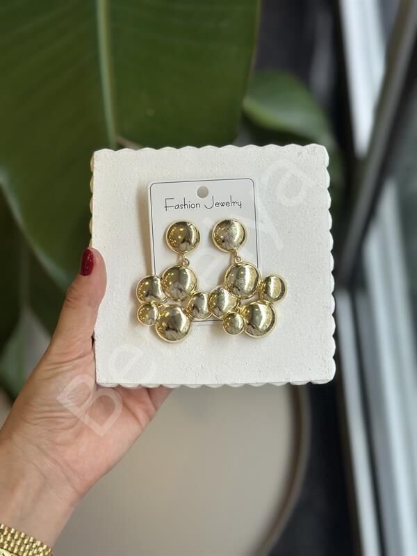 Metal Küpe - Altın