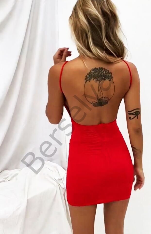 Göbek Ve Sırt Dekolteli Fantazi Elbise