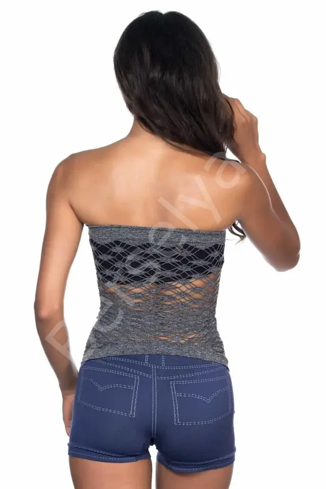 Siyah Emay 5034 Fantazi Büstiyer Atlet Korse