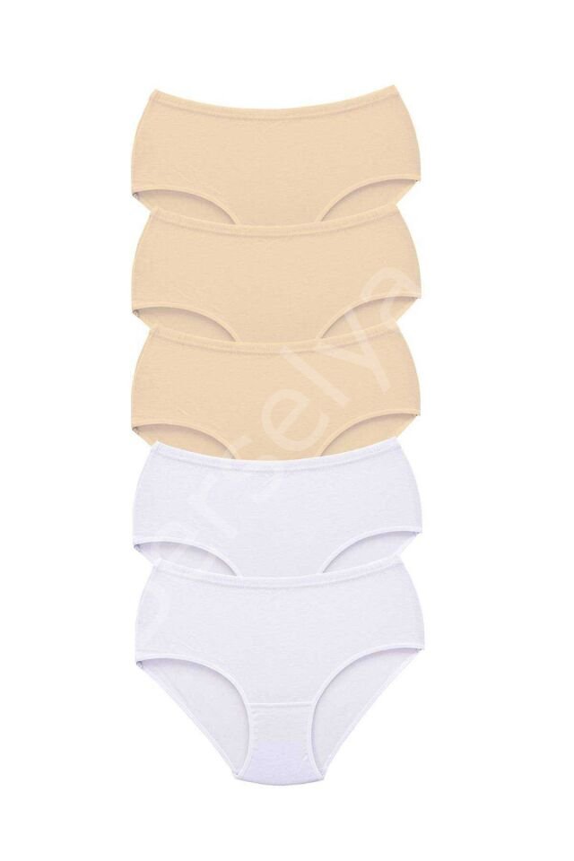 5 Adet Tutku Kadın Yüksek Bel Bato Kalın Lastik Külot S10