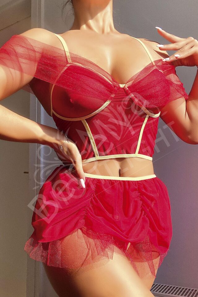 Mini Etekli Fantazi Bustiyerli Takım