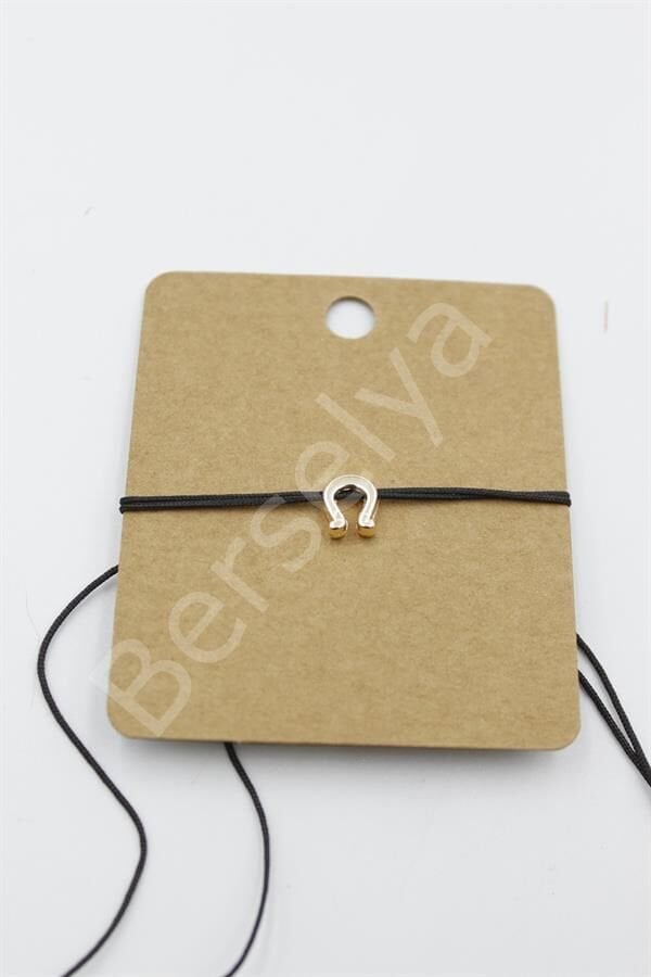 Nal İp Bileklik - Siyah