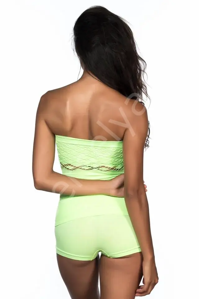 Yeşil Emay 5035 Fantazi Straplez Atlet Korse