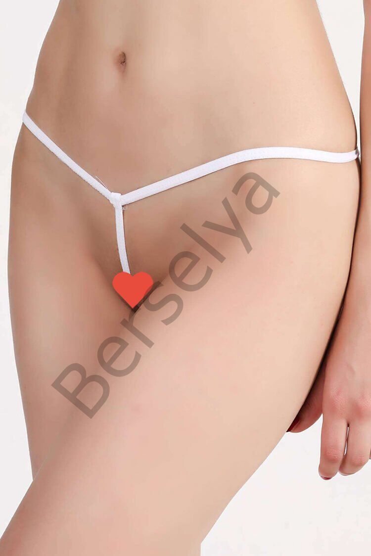 Beyaz Fantazi İp Tanga Brf1134