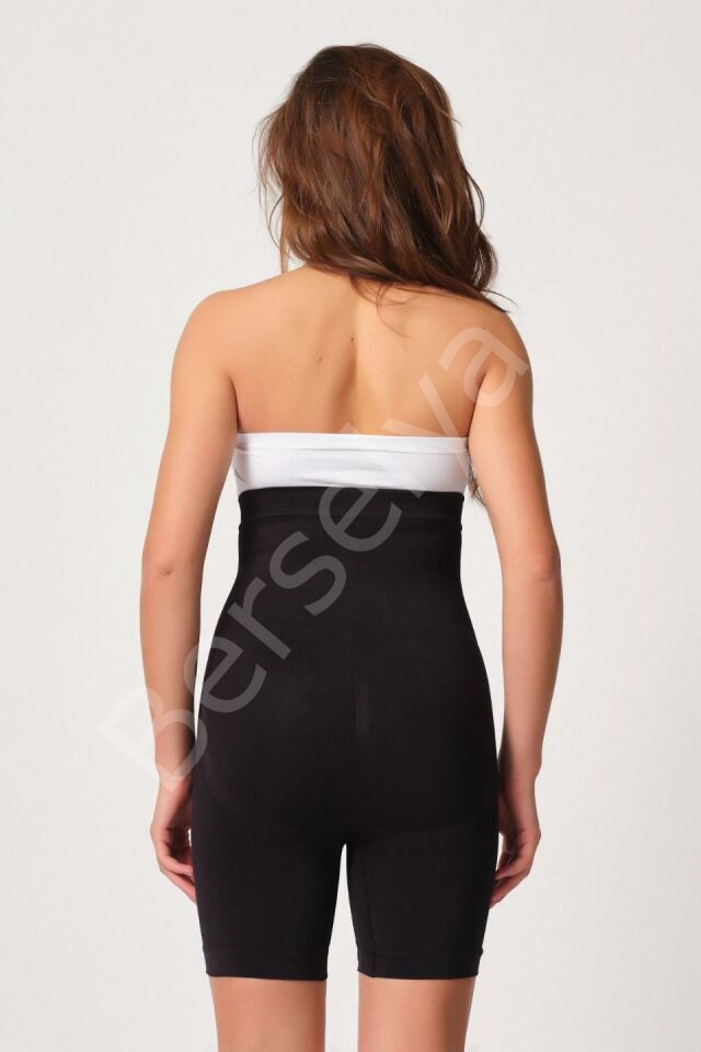 Siyah Mı Emay 2087 Önden Agraflı Paçalı Korse