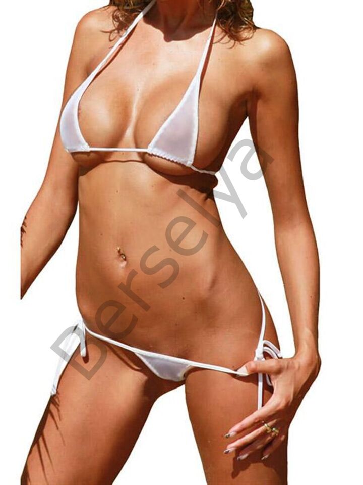 Şeffaf Bikini Tanga Takım