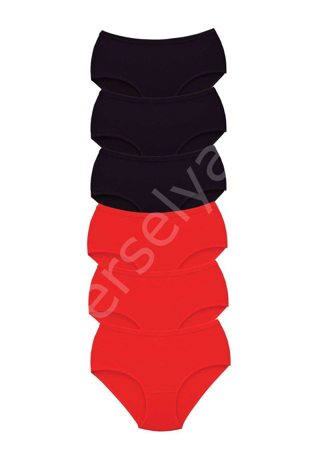 6 Adet Tutku Kadın Yüksek Bel Bato Kalın Lastik Külot S1