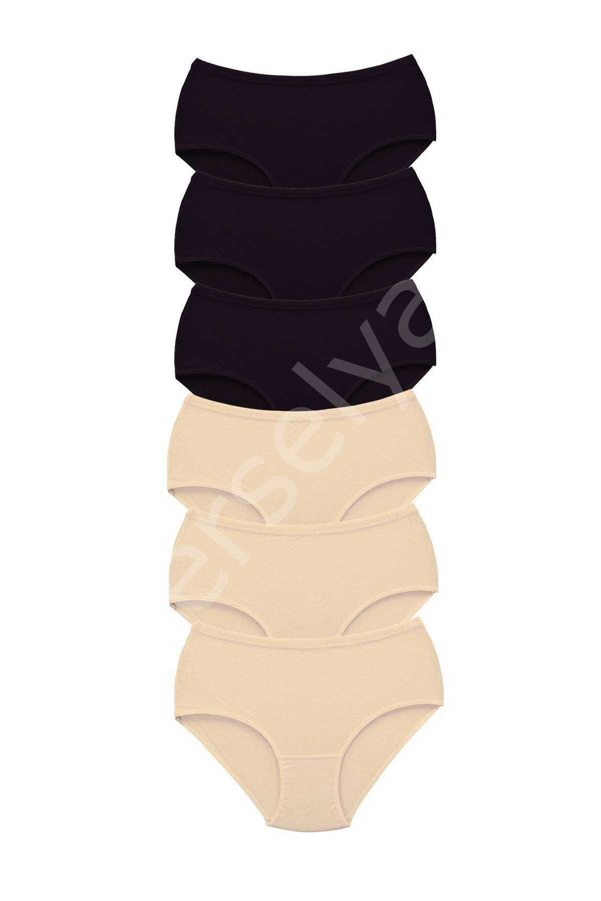 6 Adet Tutku Kadın Yüksek Bel Bato Kalın Lastik Külot S2