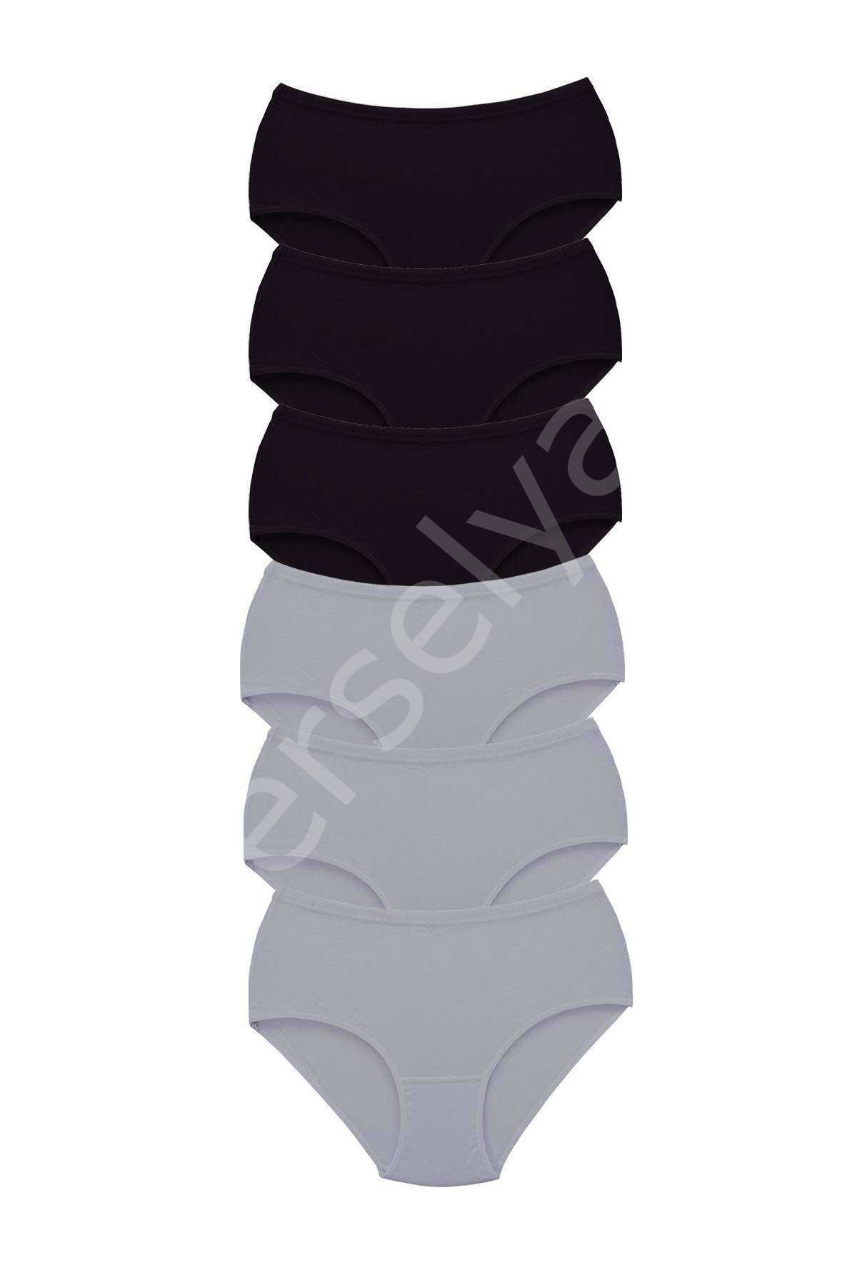 6 Adet Tutku Kadın Yüksek Bel Bato Kalın Lastik Külot S3