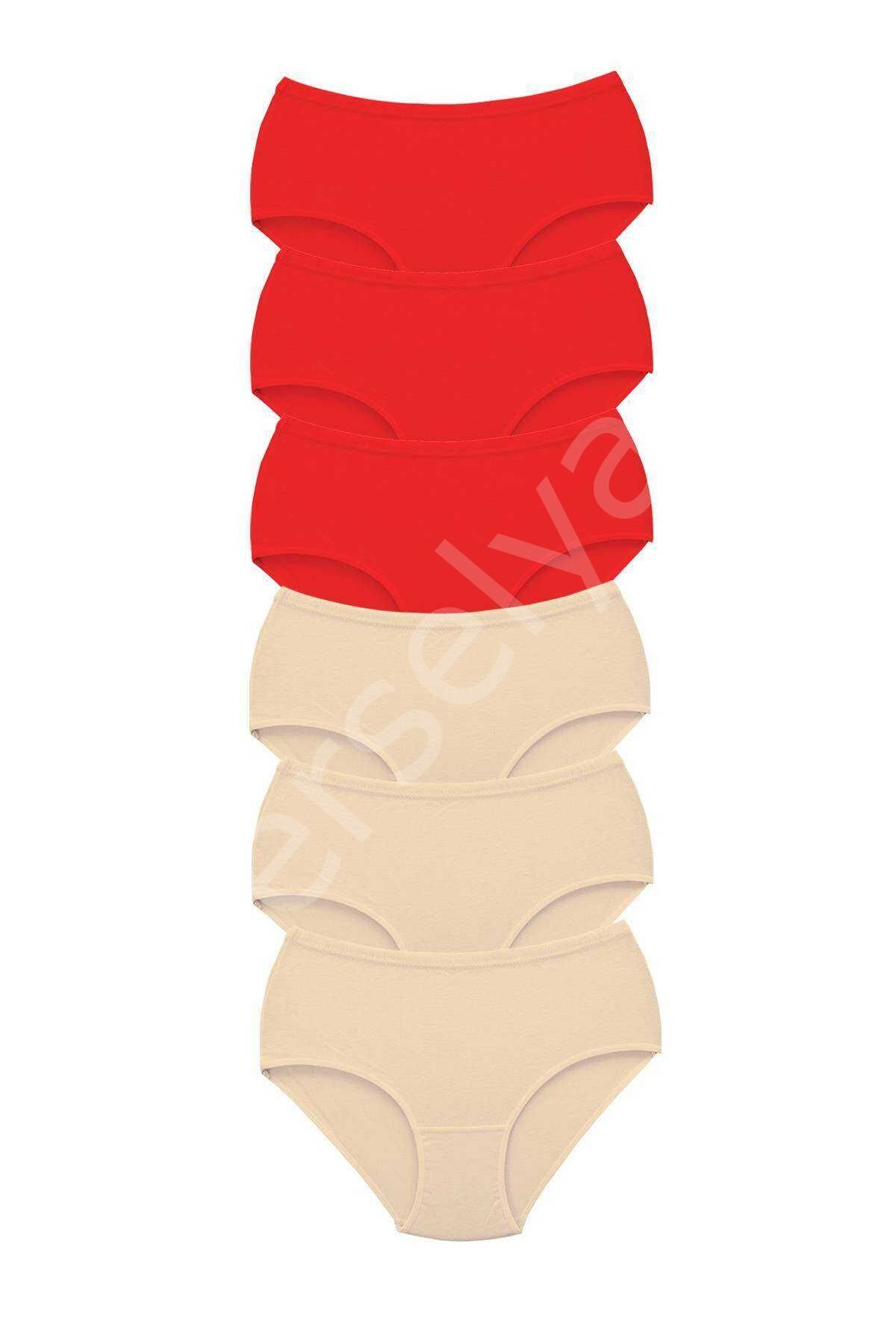 6 Adet Tutku Kadın Yüksek Bel Bato Kalın Lastik Külot S5